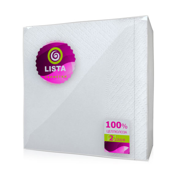 Пермь — Салфетки «Lista DELUXE» белые оптом.